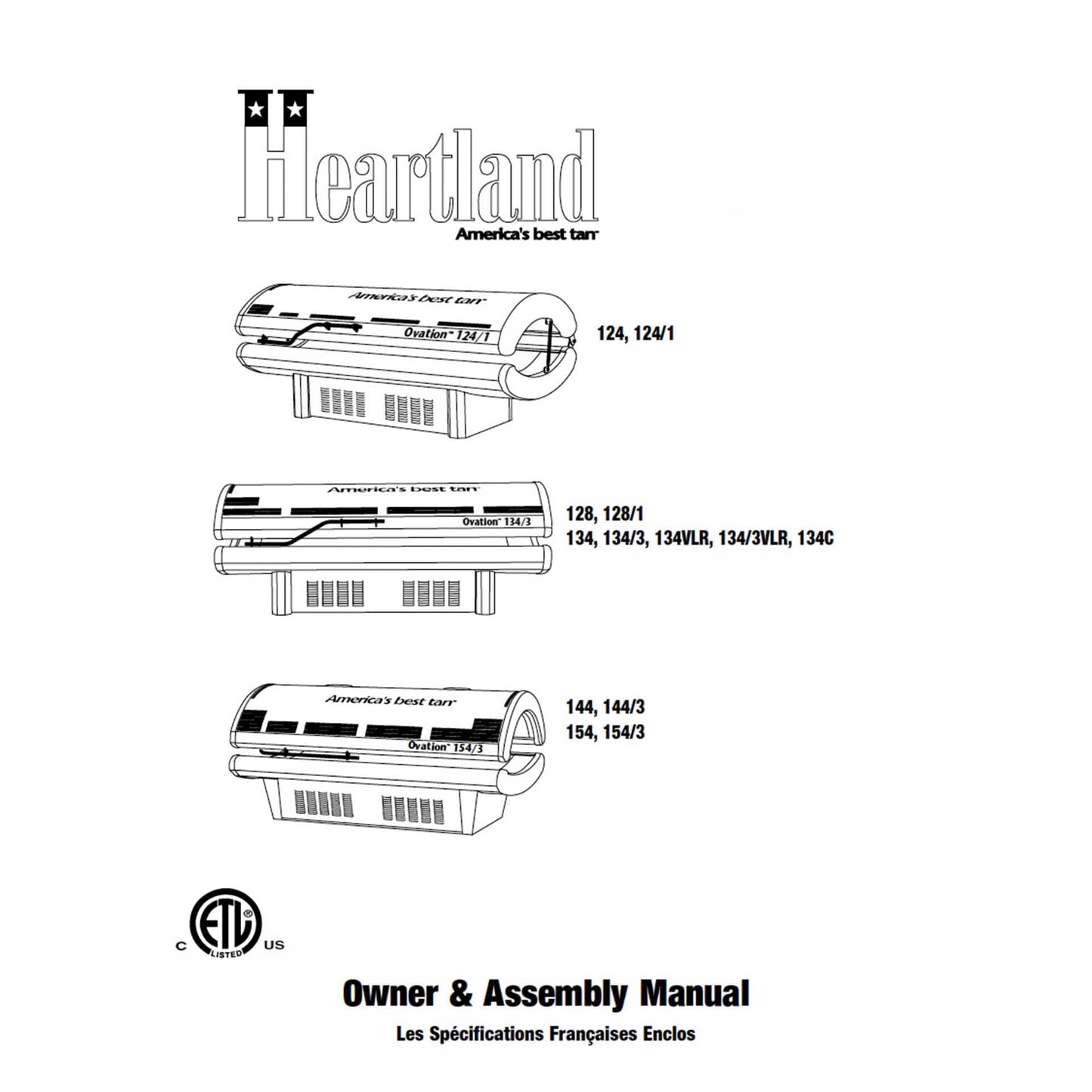 Heartland Ovation Tanning Bed Manual User Manual Sun Tanning Store 