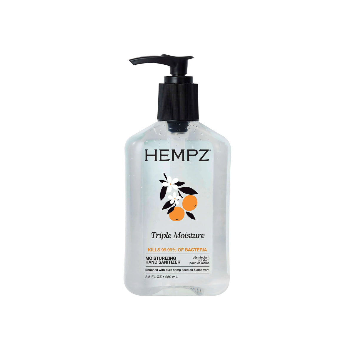 Hempz Triple Moisture Hand Sanitizer  8.5 OZ.