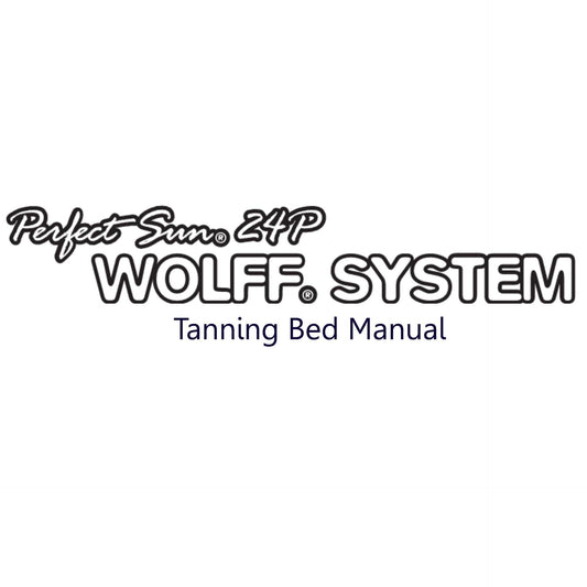 Perfect Sun 24P Tanning Bed Manual User Manual Sun Tanning Store 