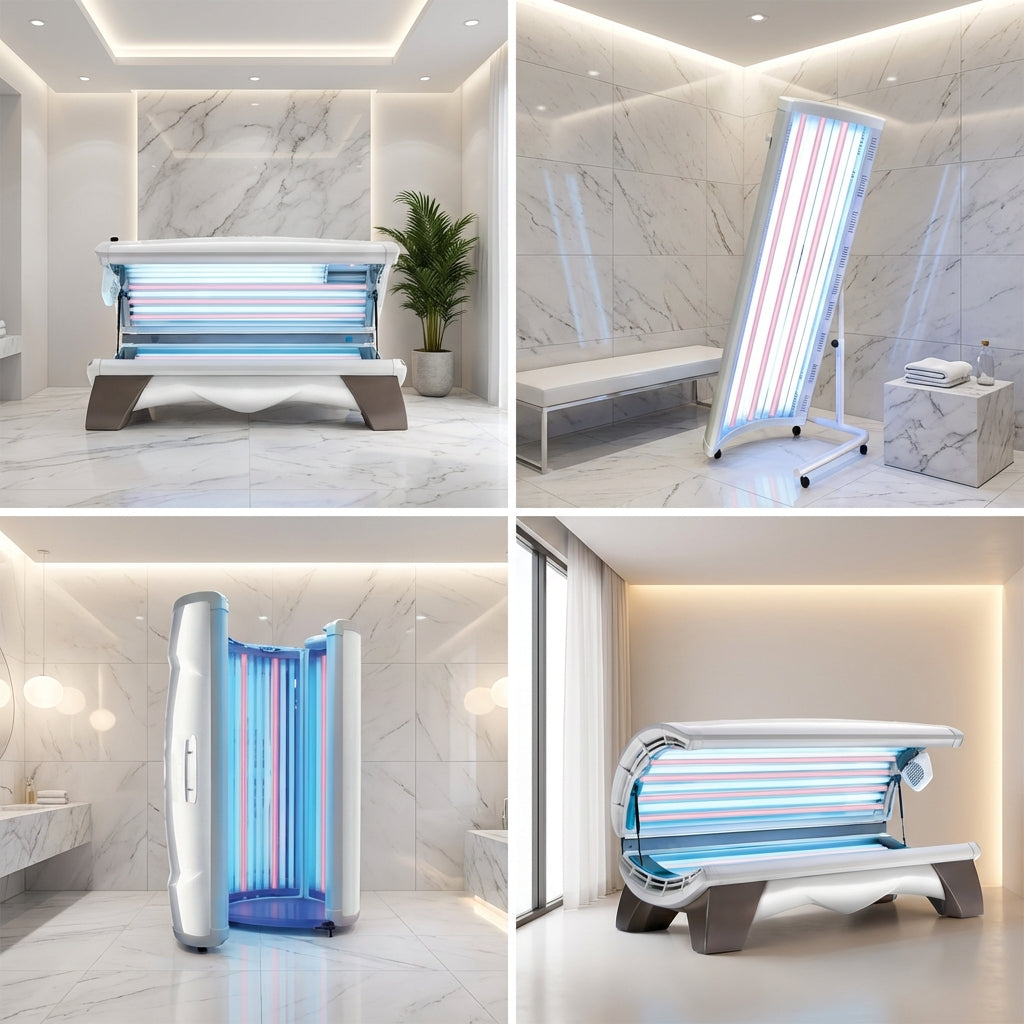 ProSun Onyx 12 Minute Level 4 Hybrid Commercial Tanning Bed With Red Light