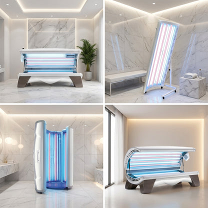 ProSun Onyx 12 Minute Level 4 Hybrid Commercial Tanning Bed With Red Light