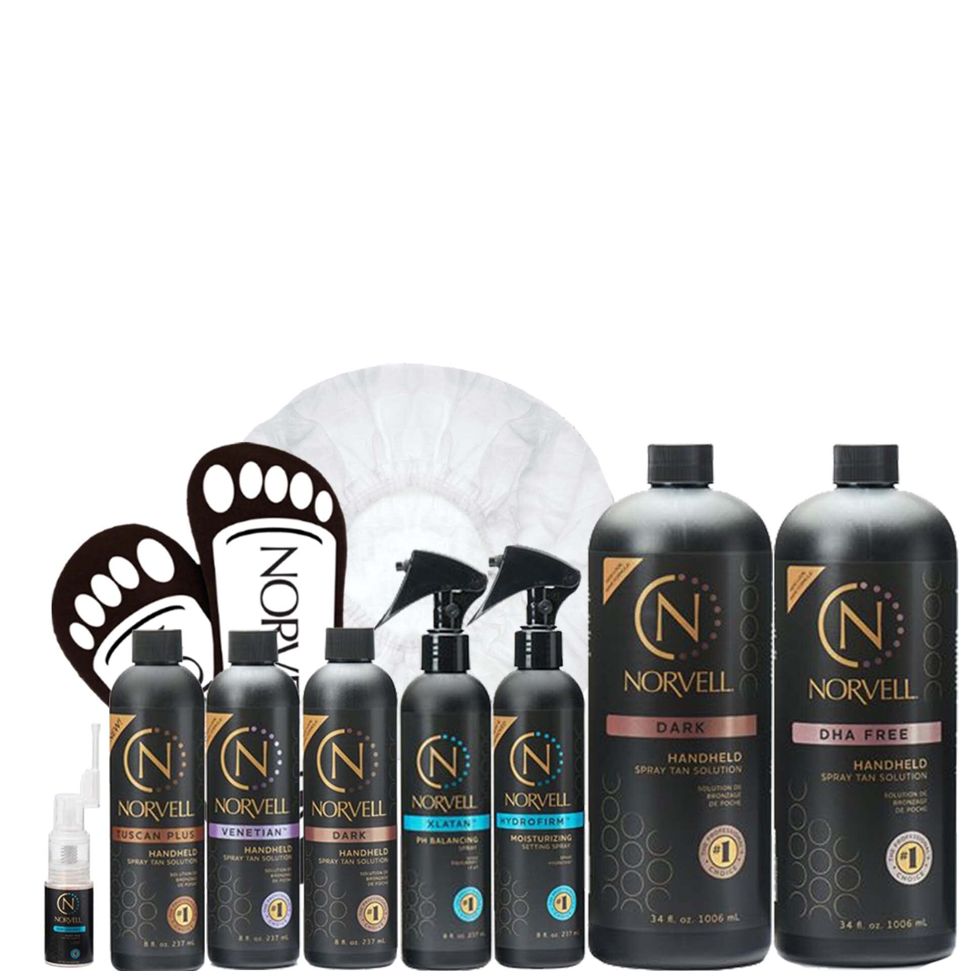 Norvell Pro Sunless Spray Kit ARENA With Professional Products Spray Tanning Equipment Norvell 