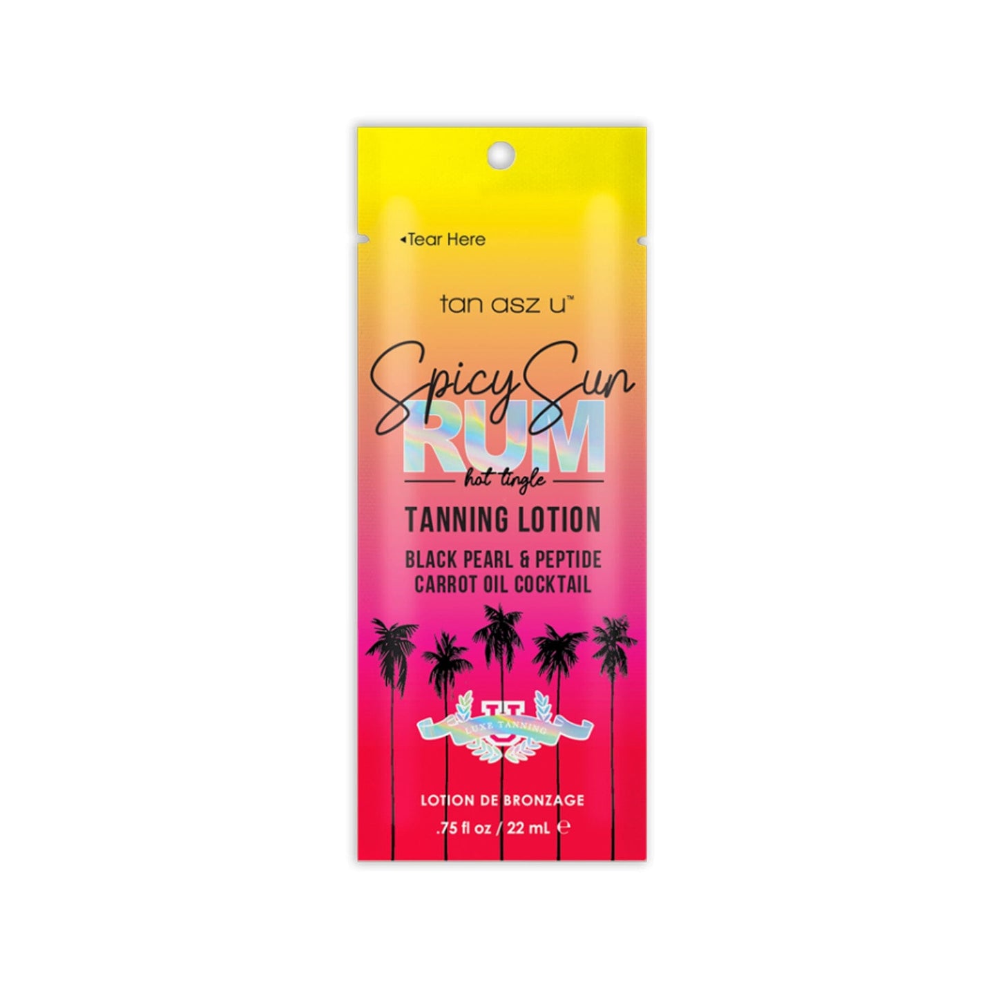 Tan Asz U Spicy Sun Rum 0.75 oz. (6 Pack) Tanning Lotions Tan Asz U 
