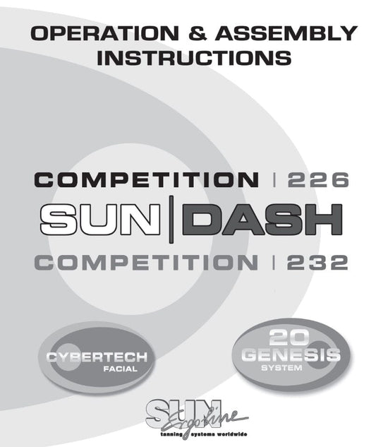 SunDash 226GF and 232GF Tanning Bed Manual User Manual Sun Tanning Store 