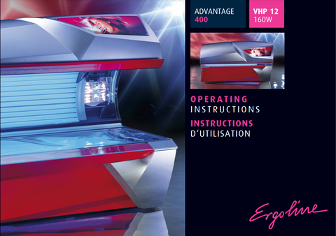 Ergoline Advantage 400 VHP 12 Tanning Bed Manual