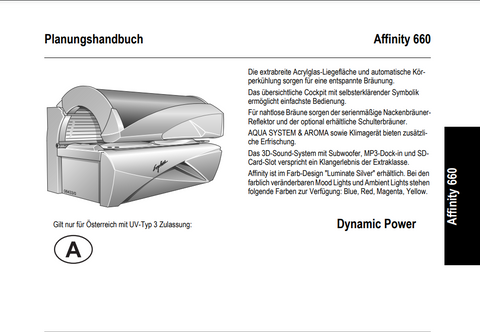 Ergoline 660 DP Tanning Bed Manual
