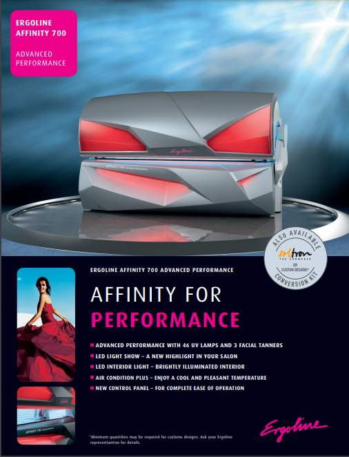 Ergoline Affinity 700 Advanced Performance Tanning Bed Manual