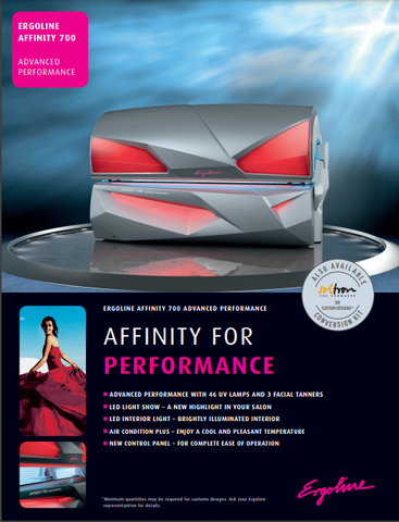 Ergoline Affinity 700 Advanced Performance Tanning Bed Manual