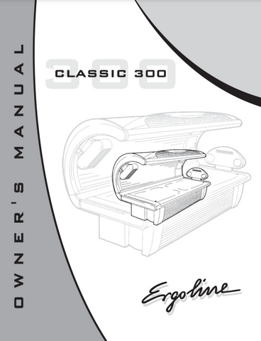 Ergoline Classic 300 VHP 20 Tanning Bed Manual