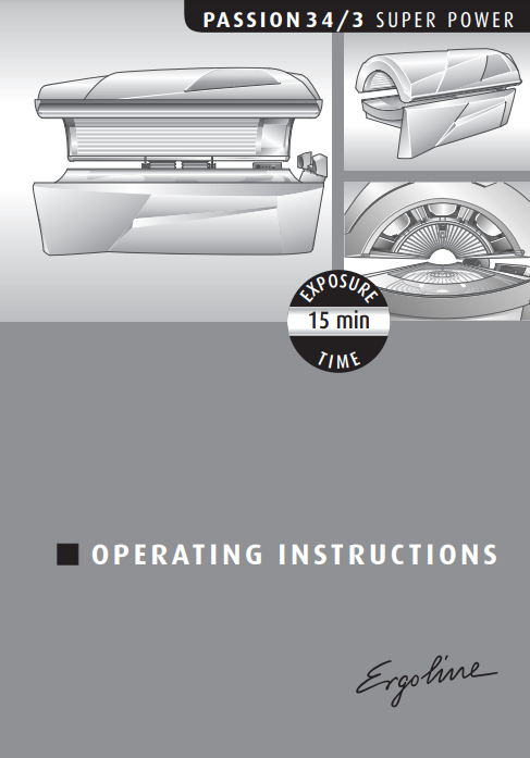Ergoline Passion 34-3 Super Power 15 Min Tanning Bed Manual