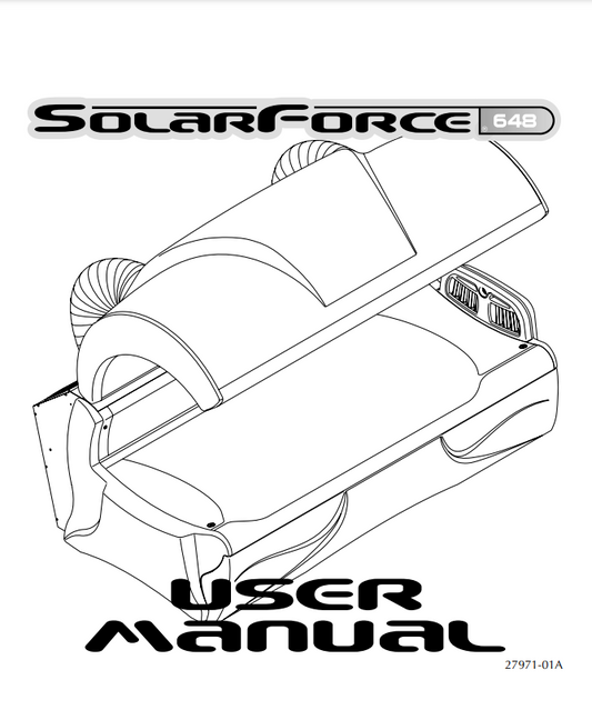 Solarforce 648 Tanning Bed Manual