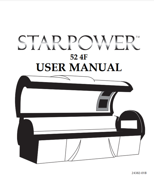 Starpower 52 4F Tanning Bed Manual