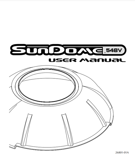 Sundome 548V Tanning Booth Manual