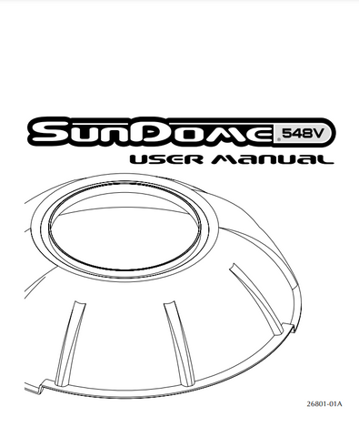 ETS SunDome 548V Tanning Booth Manual