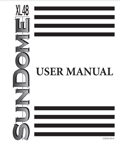 ETS SunDome XL48 Tanning Booth Manual