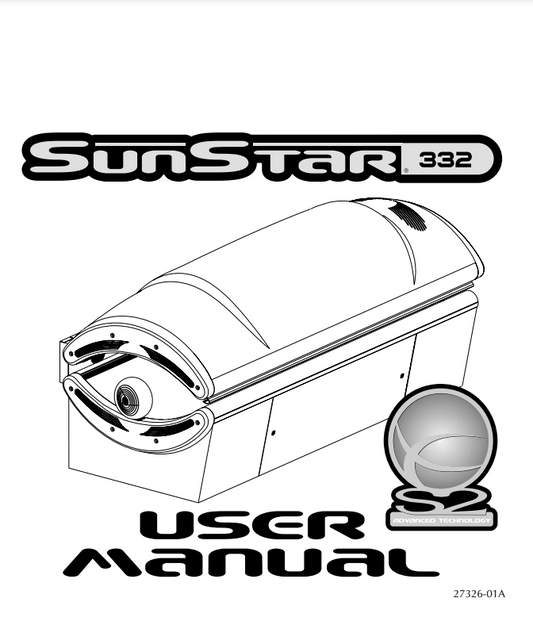 Sunstar 332 Tanning Bed Manual
