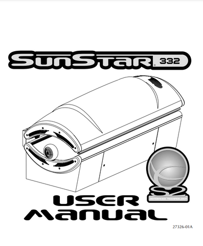 ETS SunStar 332 Tanning Bed Manual