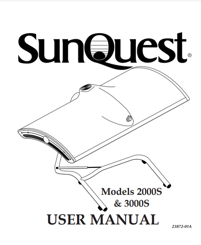 ETS SunQuest 2000S Tanning Canopy Manual