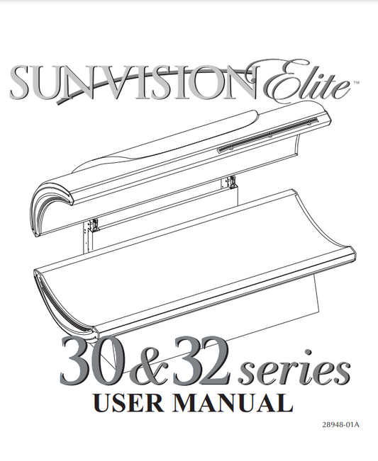 Sunvision Elite 30 and 32 Tanning Bed Manual