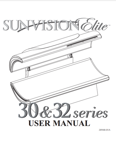 ETS SunVision Elite 30 and 32 Tanning Bed Manual