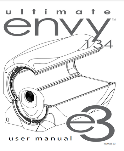 ETS 2012 E3 Envy 134 Tanning Bed Manual