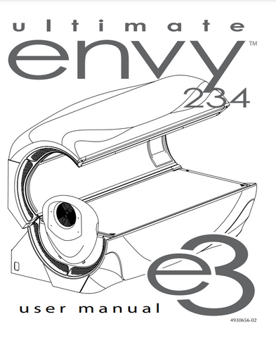 ETS 2012 E3 Envy 234 Tanning Bed Manual