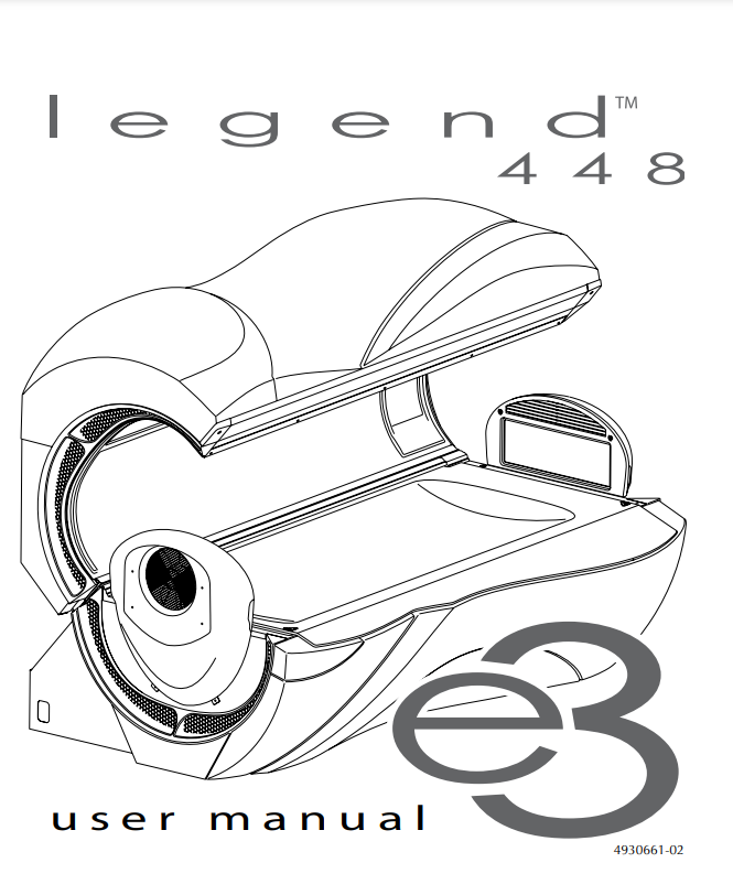 Legend 448 E3 12 Min Tanning Bed Manual