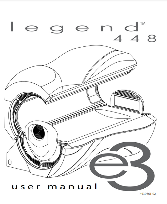 Legend 448 E3 12 Min Tanning Bed Manual
