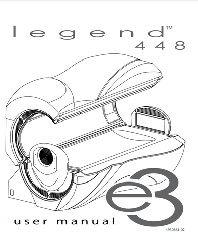 ETS Legend 448 E3 12 Min Tanning Bed Manual