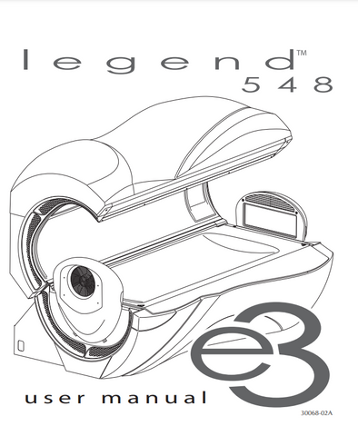 ETS Legend 548 E3 10 Min Tanning Bed Manual