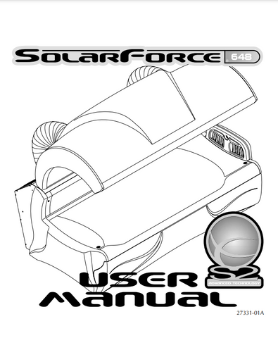 ETS Solar Force S2 648 Tanning Bed Manual