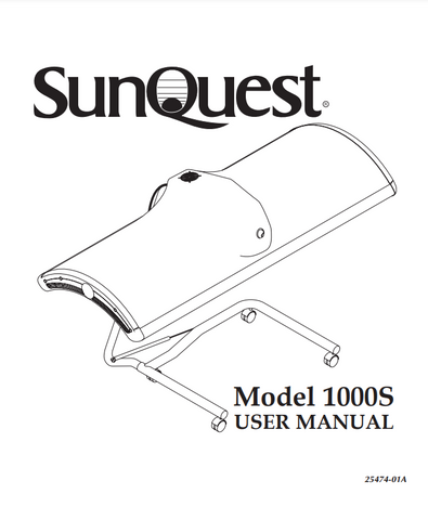 ETS Sunquest 1000S Tanning Bed Manual