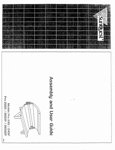 ETS Sunquest Pro 245 Tanning Bed Manual