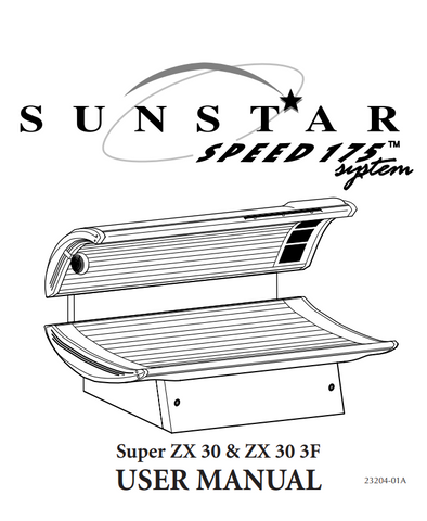 ETS SUNSTAR SPEED SYSTEM 175 SUPER ZX30 AND ZX30 3F MANUAL