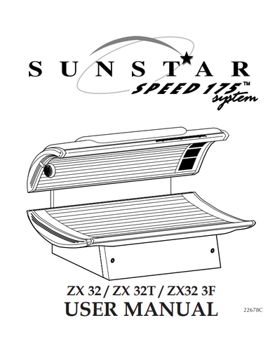 ETS SUNSTAR SPEED SYSTEM 175 ZX32, ZX32T, AND ZX32 3F MANUAL