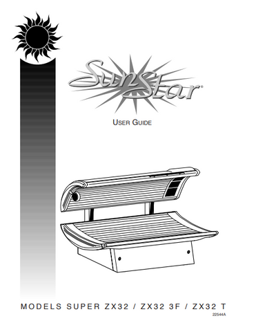 ETS SUNSTAR SUPER ZX32, ZX32 3F, AND ZX32 T MANUAL