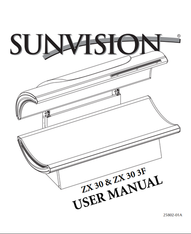 ETS SUNVISION ZX30 AND ZX30 3F MANUAL