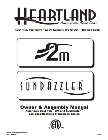 HEARTLAND TAN SUNDAZZLER 46 AND 2M MANUAL