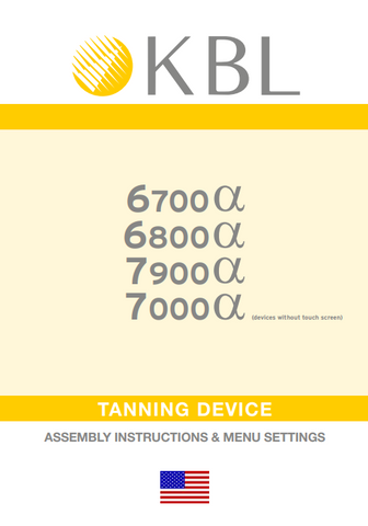 KBL 6700, 6800, 7900, AND 7000 ALPHA H MANUAL
