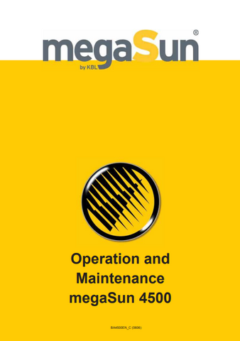 Mega Sun 4500 H Tanning Bed Manual