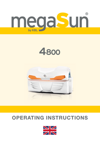 Mega Sun 4800 Tanning Bed Manual