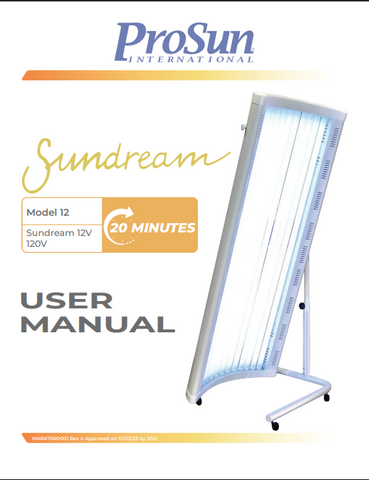 ProSun Sundream 12V Tanning Canopy Manual