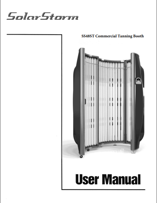 Solar Storm 48ST Commercial Tanning Booth Manual