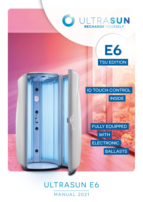 Ultrasun E6 TSU Edition Tanning Bed Manual