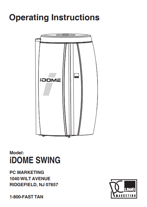 UWE IDOME Swing 8 Min Tanning Bed Manual