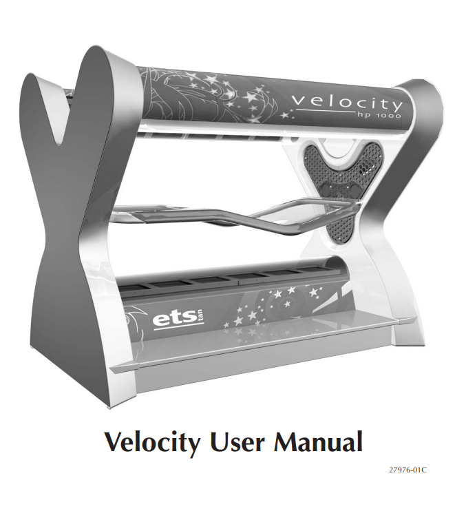 ETS Velocity HP1000 Tanning Manual