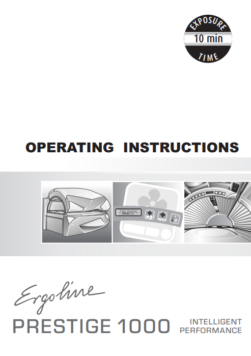 Ergoline Prestige 1000 10 Min Tanning Bed Manual