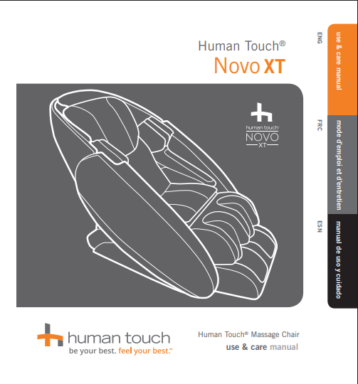 Human Touch Novo XT Massage Chair Manual