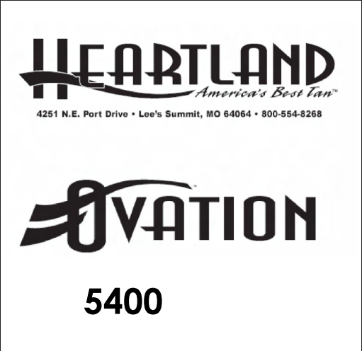 Heartland Tan Ovation 5400 (15 Minute) Replacement Tanning Lamp Kit