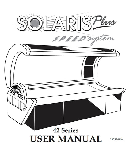  Solaris Plus Speed System 42 Series Tanning Bed 